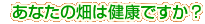 ���Ȃ��̔��͌��N�ł����H
