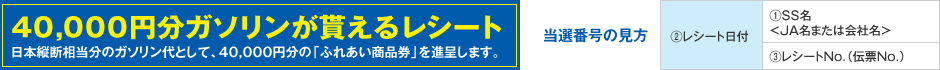 40000円分ガソリン