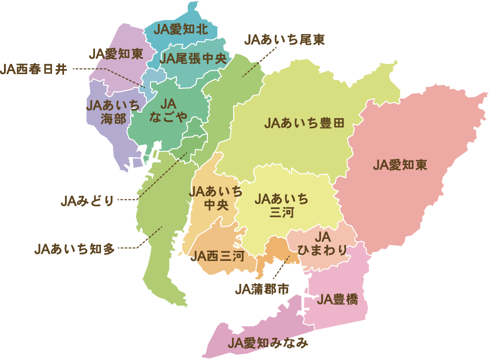 愛知県JAマップ