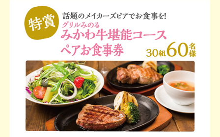 みかわ牛堪能コース　ペアお食事券