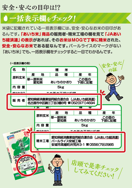 安全・安心の目印は!?