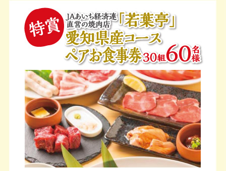 みかわ牛堪能コース　ペアお食事券
