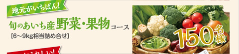 旬のあいち産野菜・果物コース